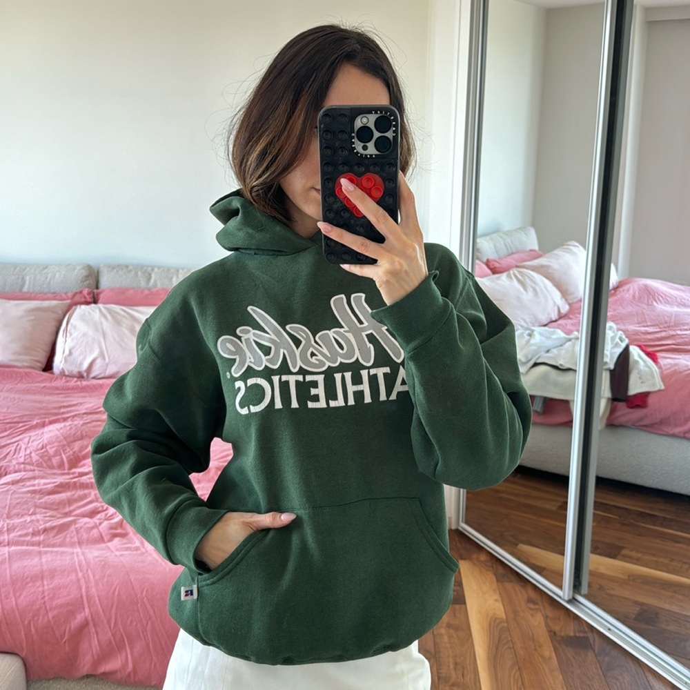 Vintage green hoodie